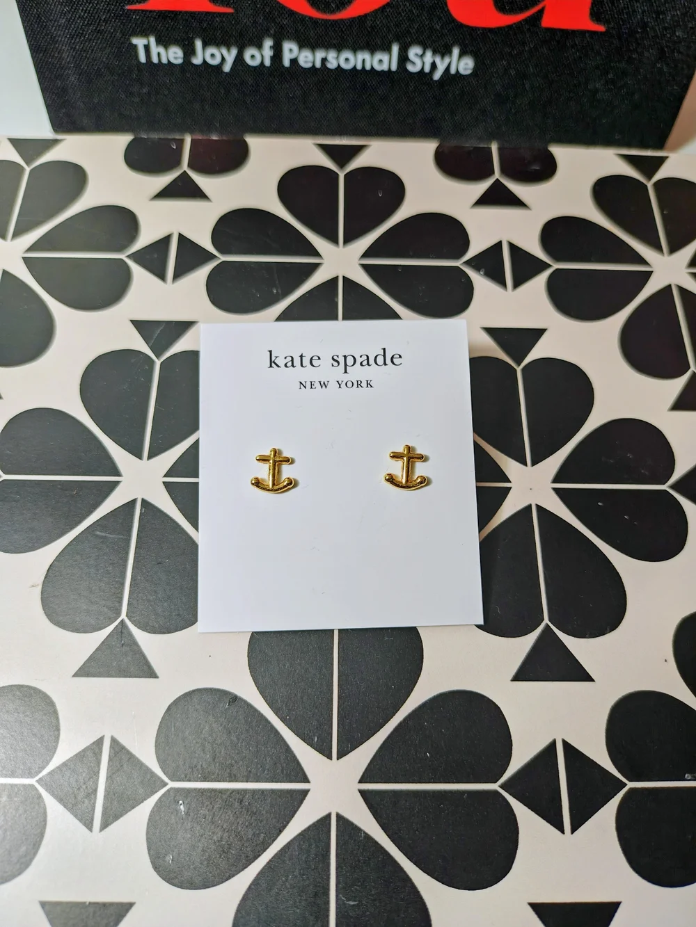 Kate Spade Gold Anchor Stud Earrings - Perfect Spring to Fall - HAMPTONS Chic!